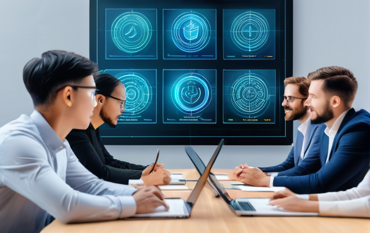 디지털화폐의 기후 변화 영향 - **Prompt: "A serene, environmentally conscious cryptocurrency data center integrated seamlessly into...