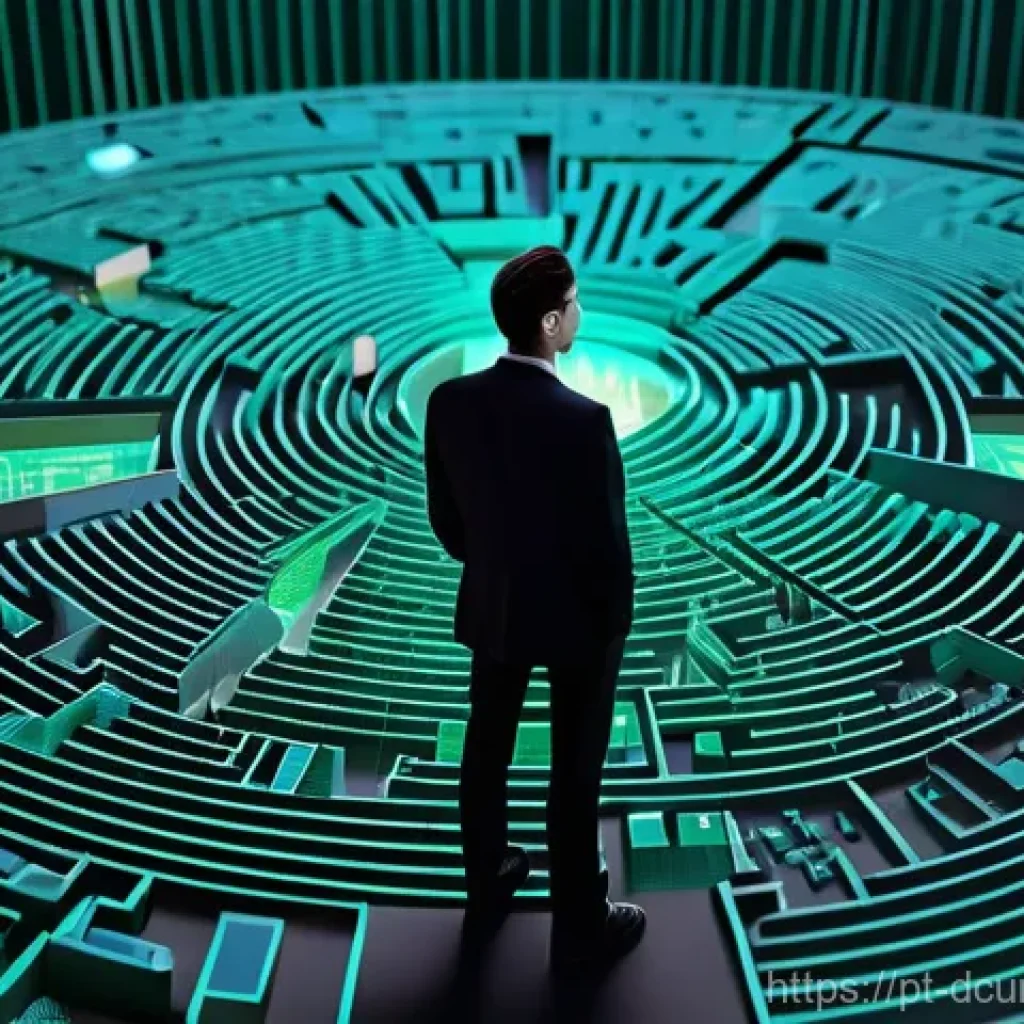 디지털화폐의 글로벌 법적 통일성 - **"The Labyrinth of Crypto Regulation: A Global Challenge"**
    A young, determined professional, d...