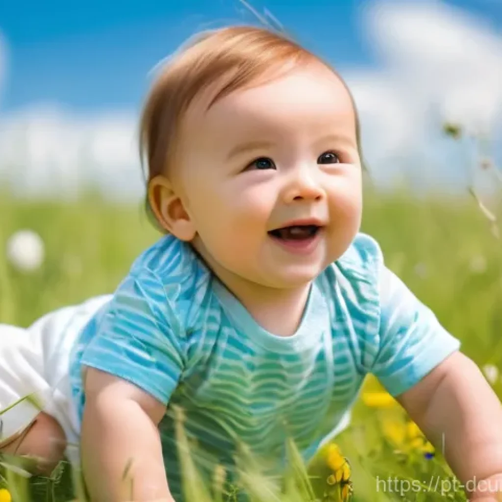 디지털화폐의 보안 위협 - **Prompt 1:** A cheerful toddler, around 18 months old, sitting in a vibrant green meadow under a cl...