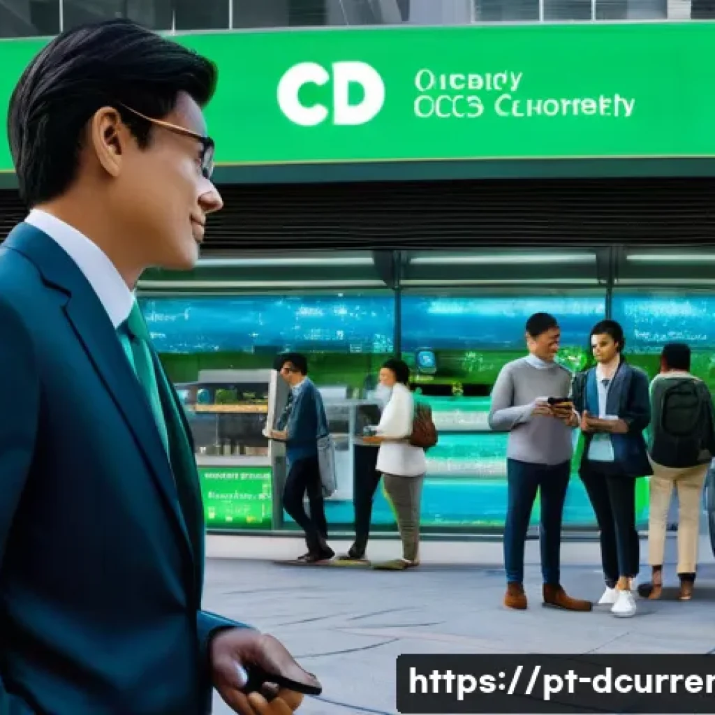 디지털화폐와 가상화폐의 차이점 - Central Bank Digital Currency (CBDC): The Digital Anchor**

**Prompt:** A vibrant, futuristic city s...