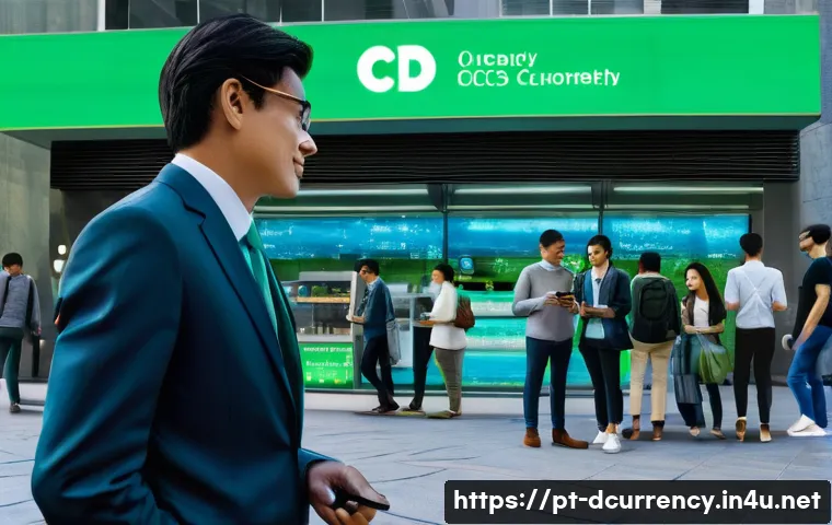 디지털화폐와 가상화폐의 차이점 - Central Bank Digital Currency (CBDC): The Digital Anchor**

**Prompt:** A vibrant, futuristic city s...