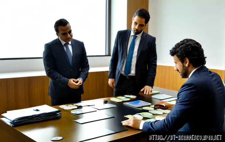 Home 17 디지털화폐 발행의 법적 절차 - Photorealistic Brazilian central bank legal review scene, diverse legal professionals and financial ...
